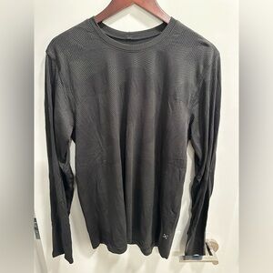 Lululemon Athletica Black Metal Vent Tech Long-Sleeve Tee